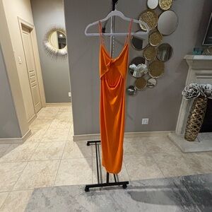 Zara Bright Orange Dress